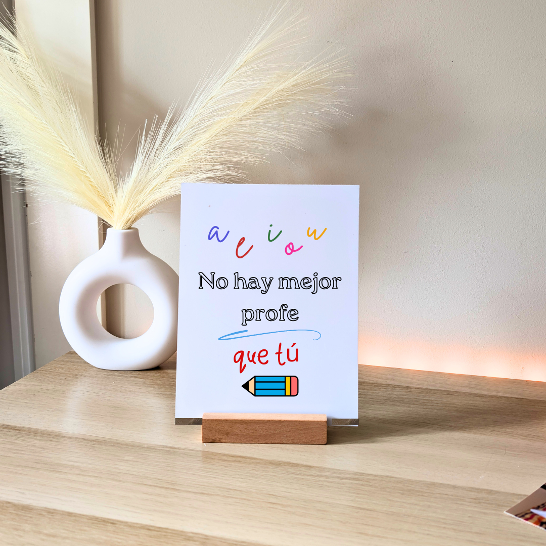 Placa profe- Vocales