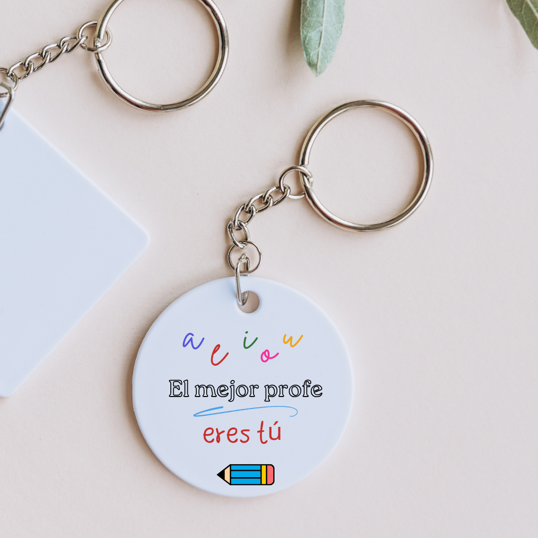 Llavero vocales hombre