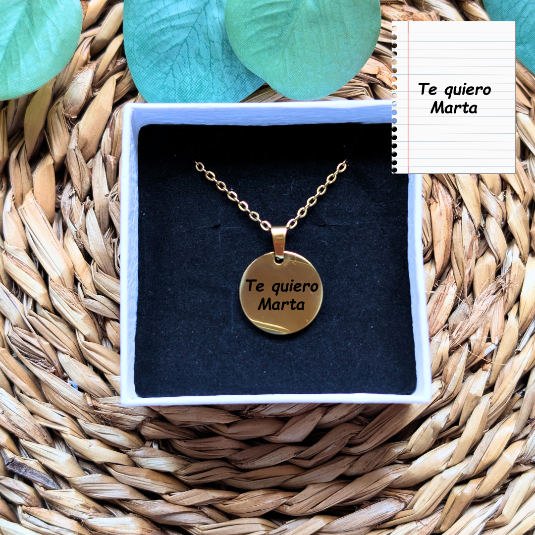 Colgante Manuscrito golden