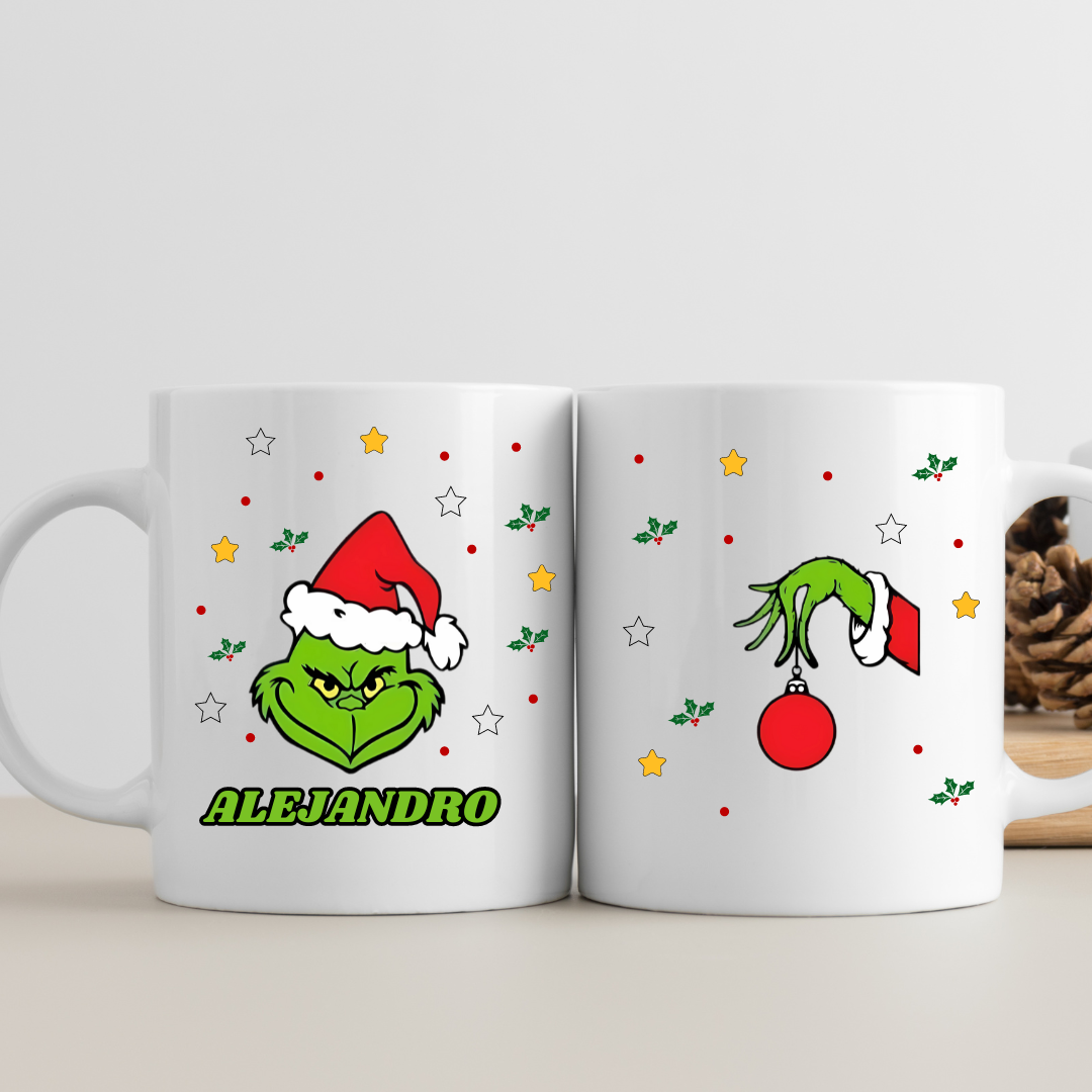 Taza Grinch con tu nombre