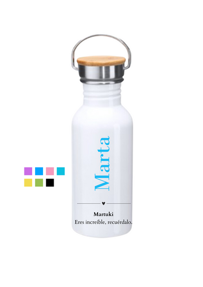Botella  térmica  con mensaje