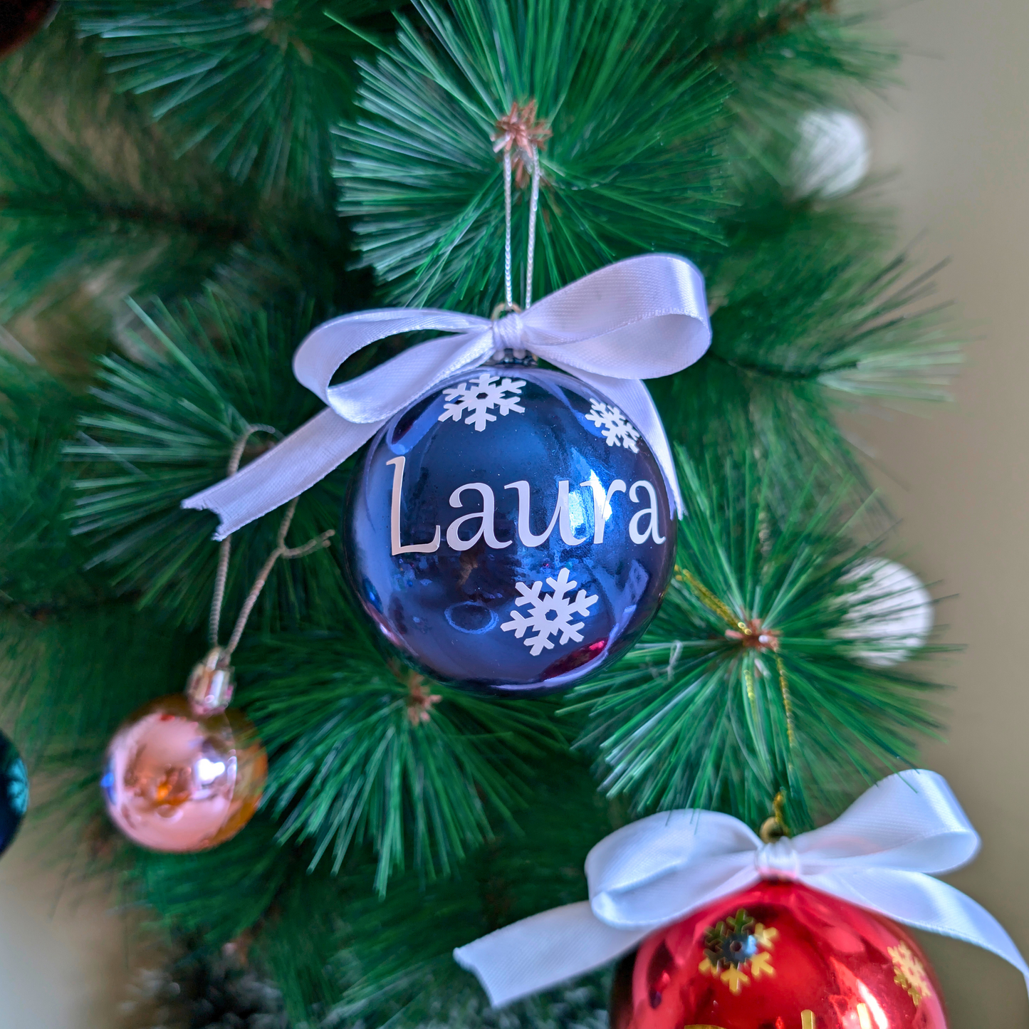 Bola de Navidad Azul  7 cm- Ultimas unidades