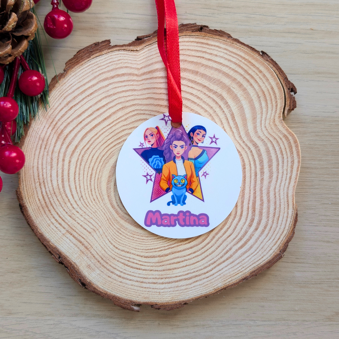 Adorno de Navidad Huntrix - Kpop - Blanco