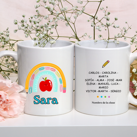 Taza arcoiris