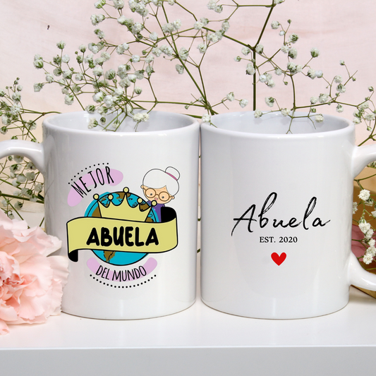 Taza la mejor abuela mundo