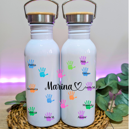 Cajita Manos (Tote + neceser + botella + llavero)