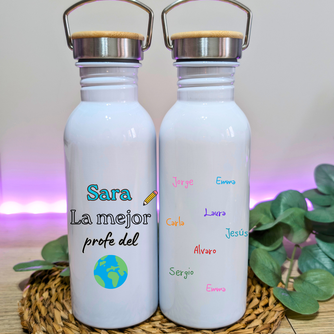 Cajita Mundo (Tote + neceser + botella + llavero)