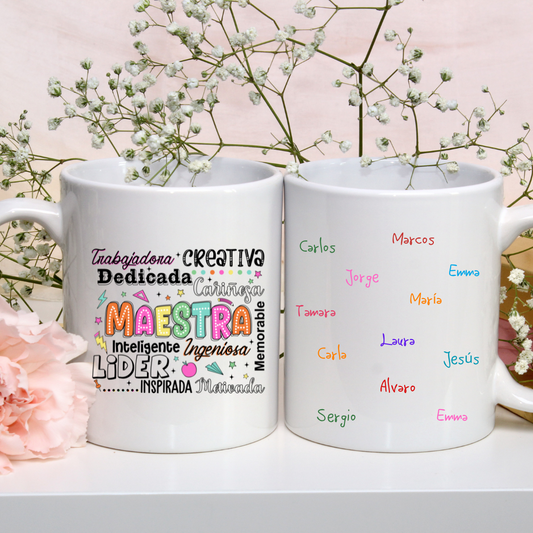 Taza maestra nombres