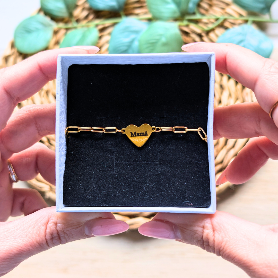 Pulsera corazón Mamá