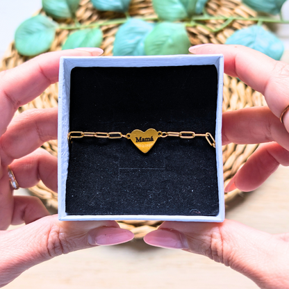 Pulsera corazón Mamá