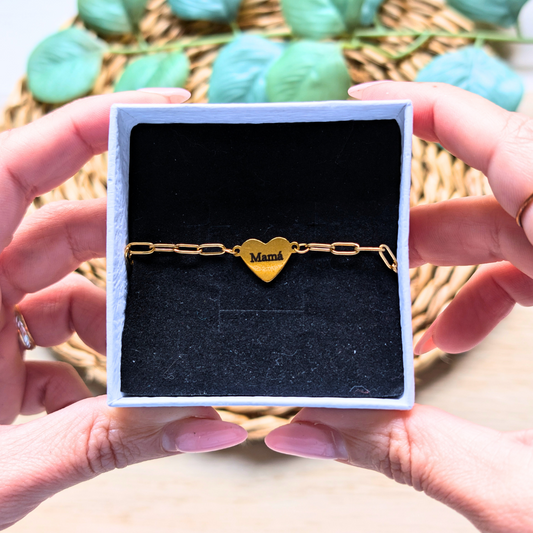Pulsera corazón Mamá