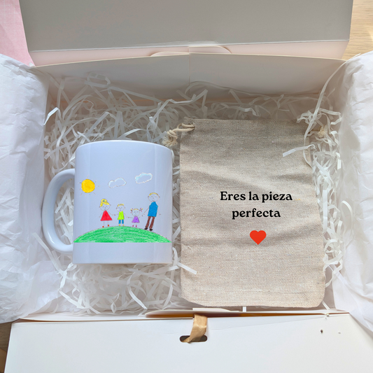 Zuabox mini dibuarte (Taza + Puzzle) Mamá