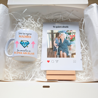 Zuabox Abuela (Taza personalizada + Placa)