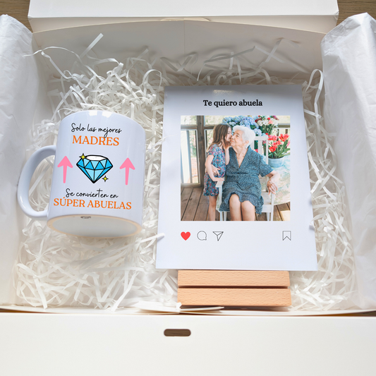 Zuabox Abuela (Taza personalizada + Placa)