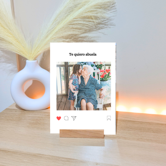 Placa Insta Abuela/o