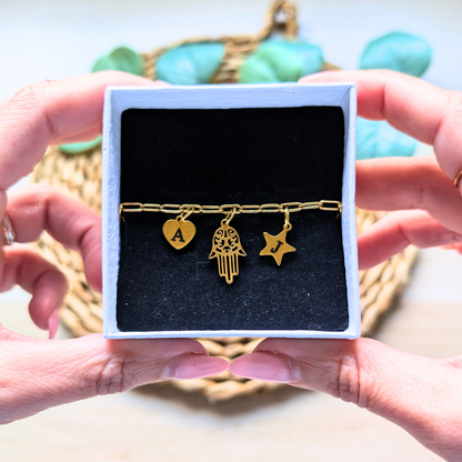 Pulsera Personalizable con Charms – Acero Inoxidable