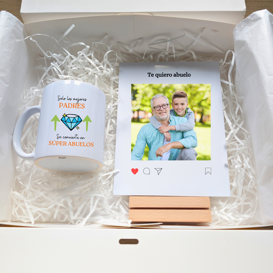 Zuabox Abuelo (Taza personalizada + Placa)