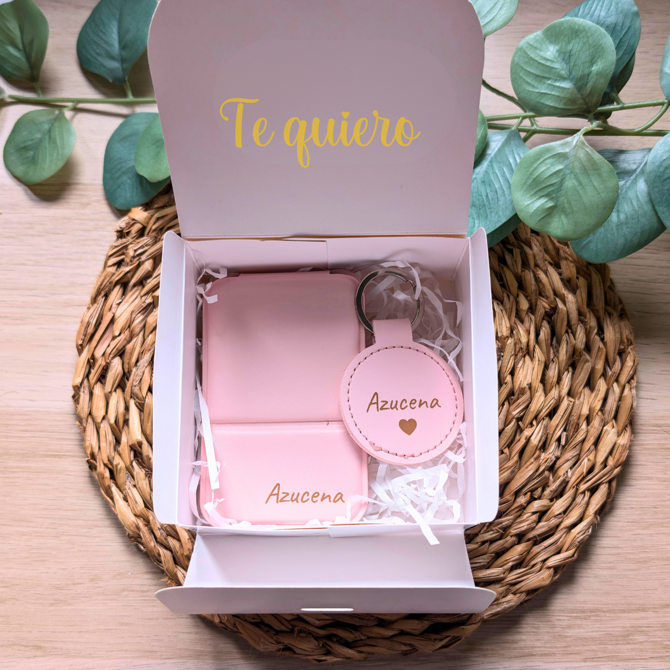 Cajita regalo (Espejo + Llavero)