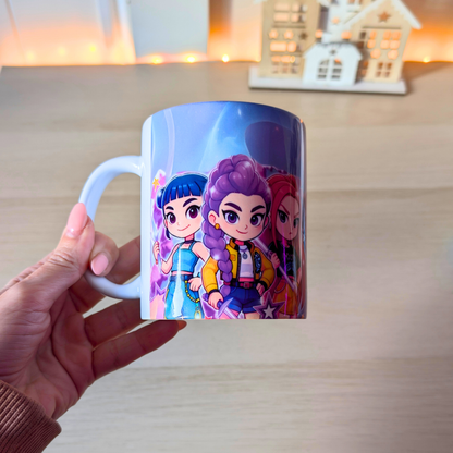 Taza Kpop Huntrix  Personalizada con Nombre