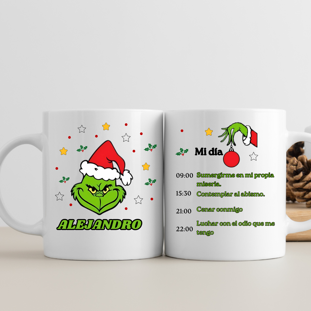 Taza Grinch frases personalizables