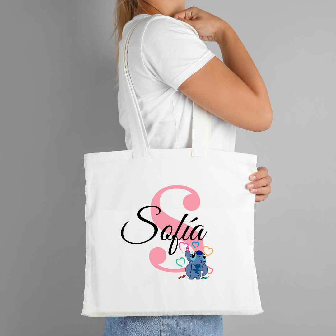 Cajita Stitch (Taza + llavero + Mochila o Tote)