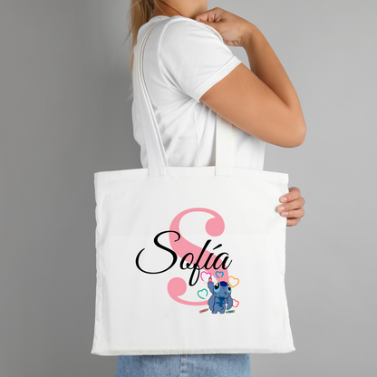 Cajita Stitch (Taza + llavero + Mochila o Tote)