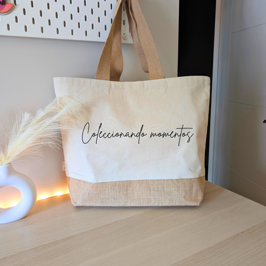 Bolsa eco frase - Colección Raíces de algodón
